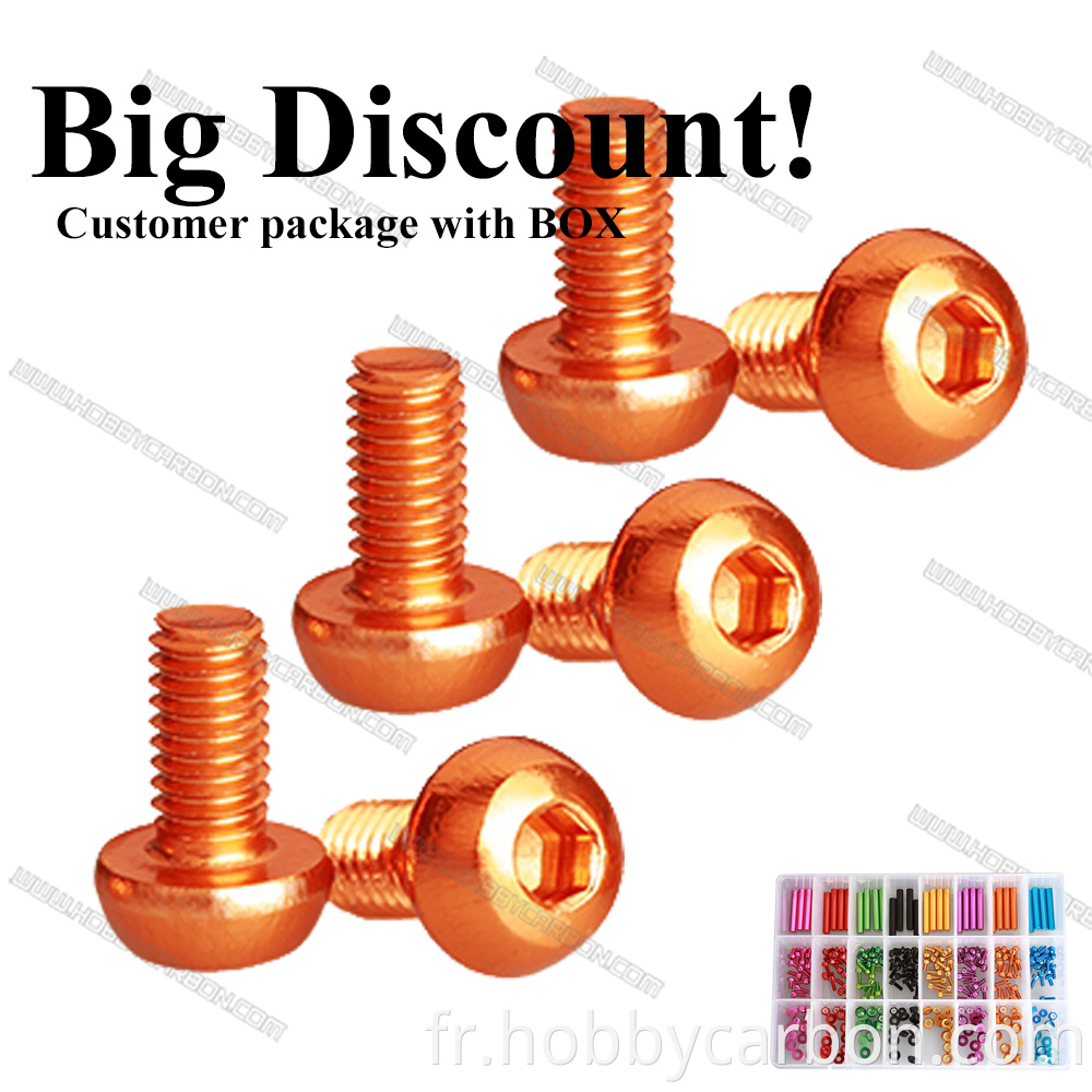 Button Head Screw Orange